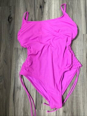 Shade & Shore Hot Pink Girls' One-Piece Swimsuit